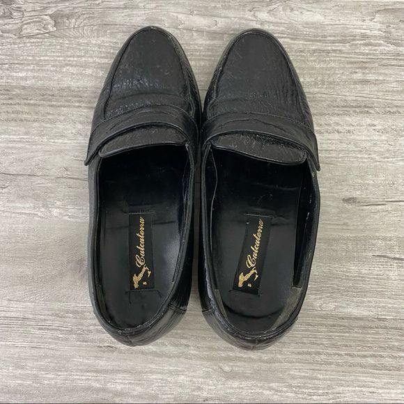 VTG Calcaterra Black Alligator Leather Dress Shoe main image 8